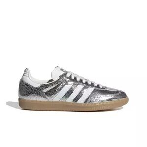 Adidas Women’s Metallic Silver Samba Sneakers